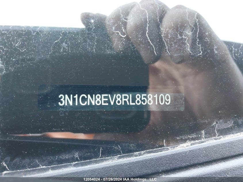 2024 Nissan Versa Sv VIN: 3N1CN8EV8RL858109 Lot: 12054024