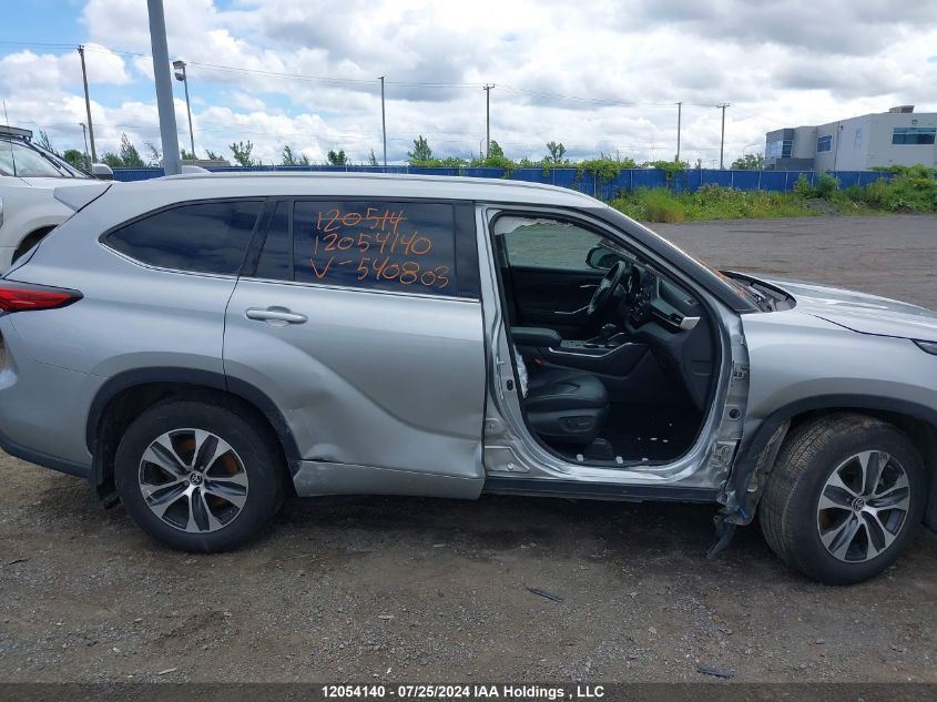 2022 Toyota Highlander Hybrid Xle/Hybrid Bronze Edition VIN: 5TDGBRCH3NS540803 Lot: 12054140