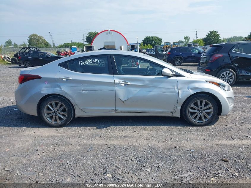 2014 Hyundai Elantra Gls VIN: 5NPDH4AE8EH528326 Lot: 12054149