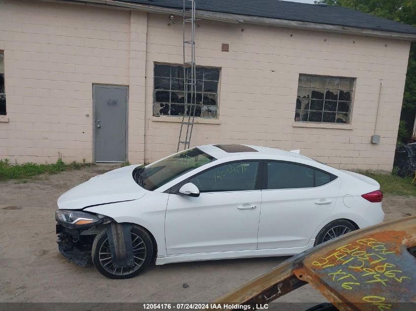 2018 Hyundai Elantra Sport VIN: KMHD04LB9JU685434 Lot: 12054176