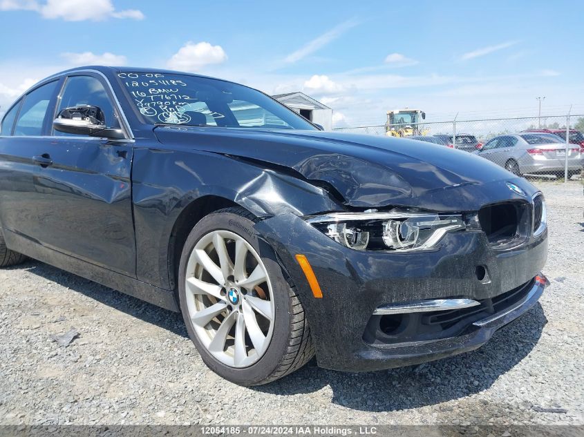 2016 BMW 328 Xi Sulev VIN: WBA8E3G53GNT76712 Lot: 12054185