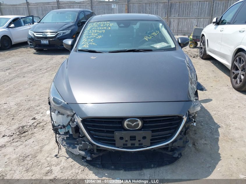 2018 Mazda 3 Grand Touring VIN: 3MZBN1W35JM238469 Lot: 12054198