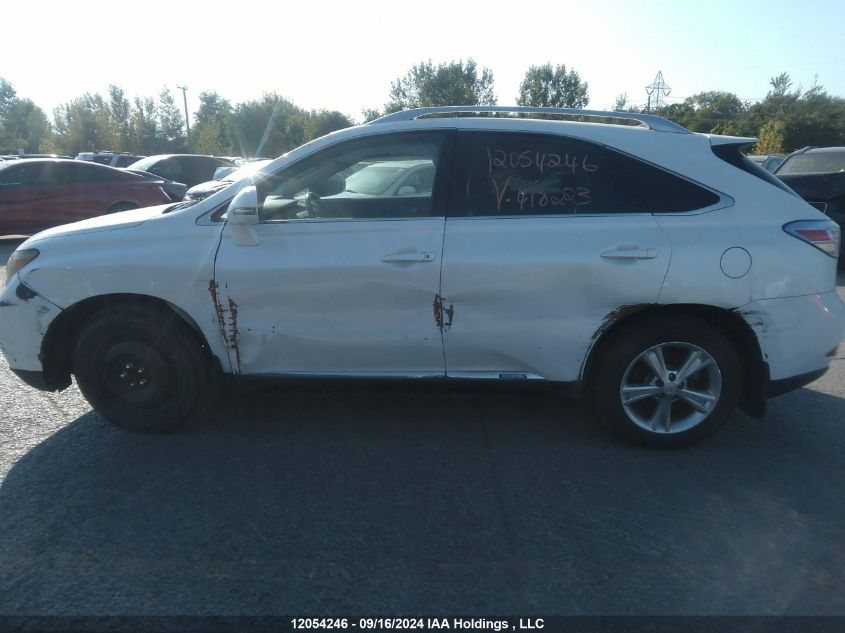 2011 Lexus Rx 450H VIN: JTJBC1BA4B2418223 Lot: 12054246