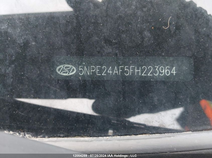 2015 Hyundai Sonata Se VIN: 5NPE24AF5FH223964 Lot: 12054259