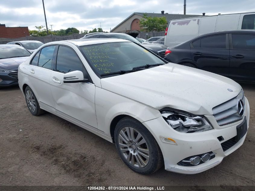 2012 Mercedes-Benz C-Class VIN: WDDGF8FBXCF909634 Lot: 12054262