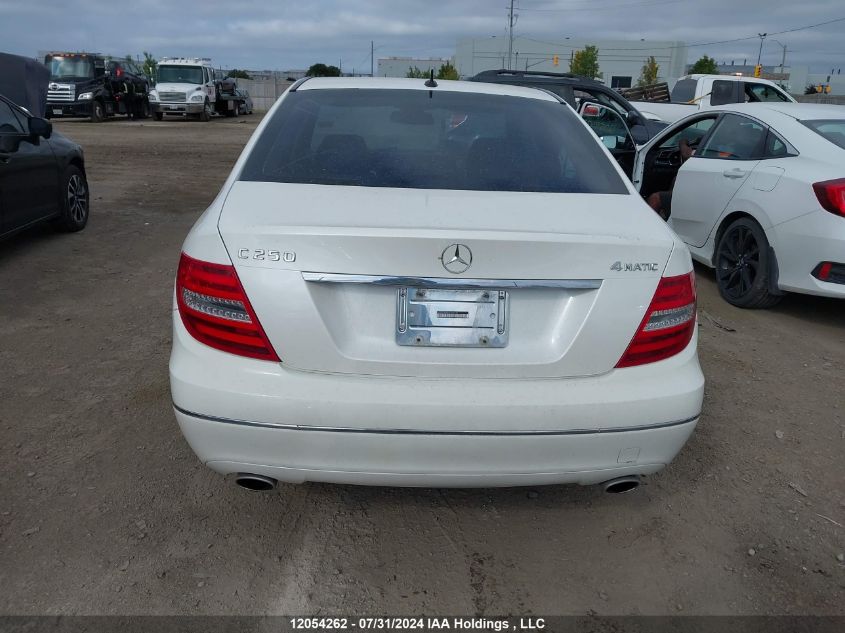 2012 Mercedes-Benz C-Class VIN: WDDGF8FBXCF909634 Lot: 12054262