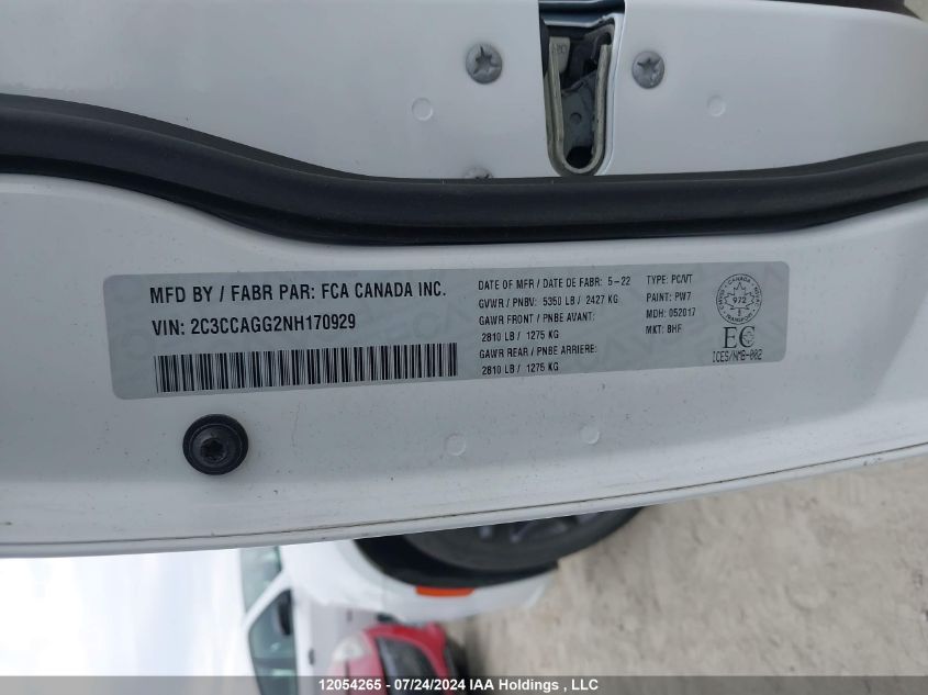 2022 Chrysler 300 S VIN: 2C3CCAGG2NH170929 Lot: 12054265