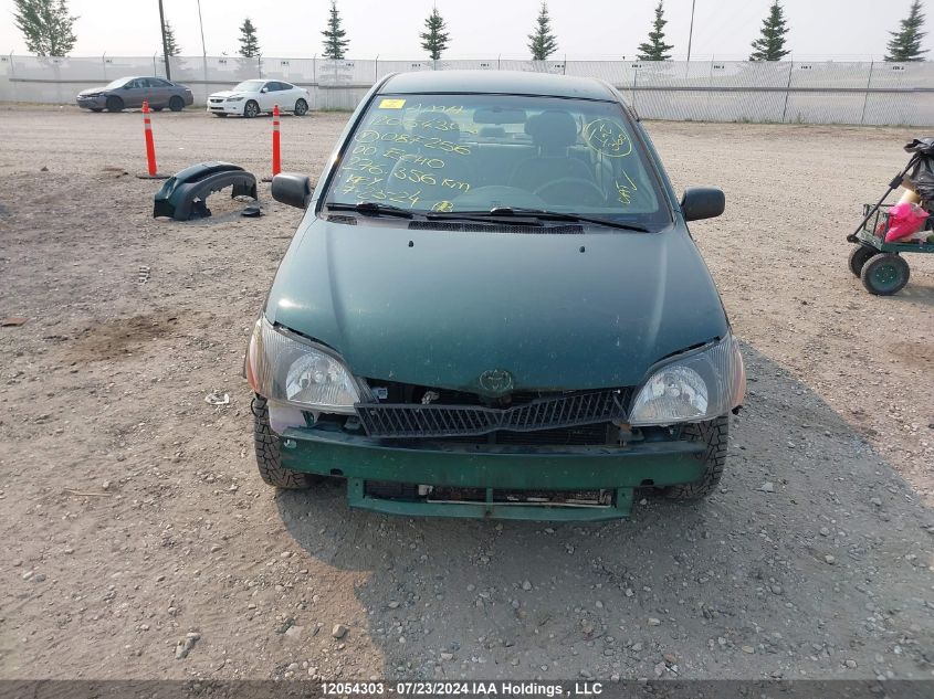 2000 Toyota Echo VIN: JTDBT1235Y0087256 Lot: 12054303