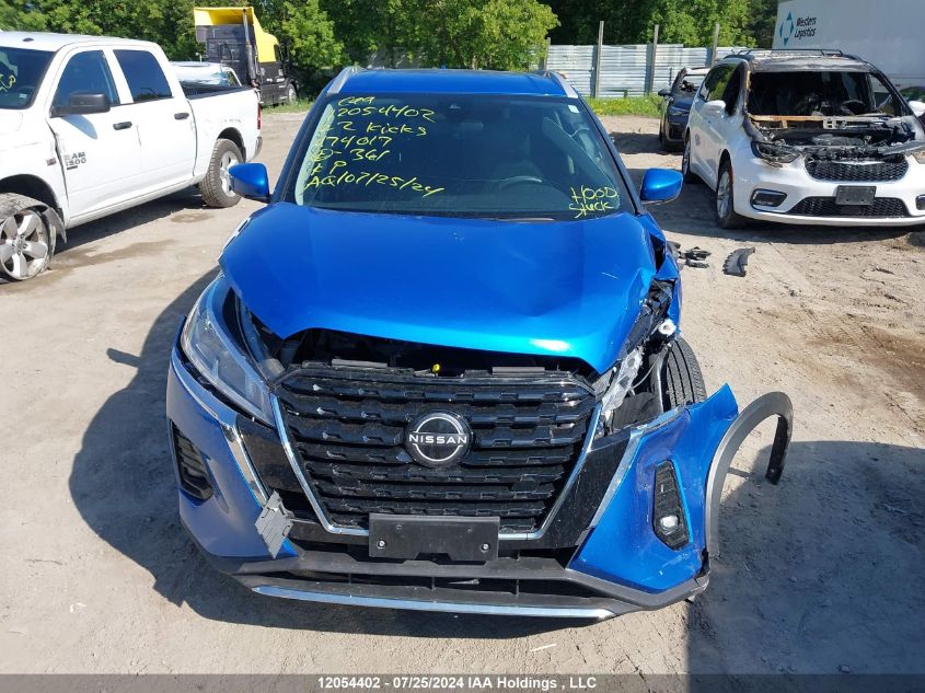 2022 Nissan Kicks Sv VIN: 3N1CP5CV3NL474017 Lot: 12054402