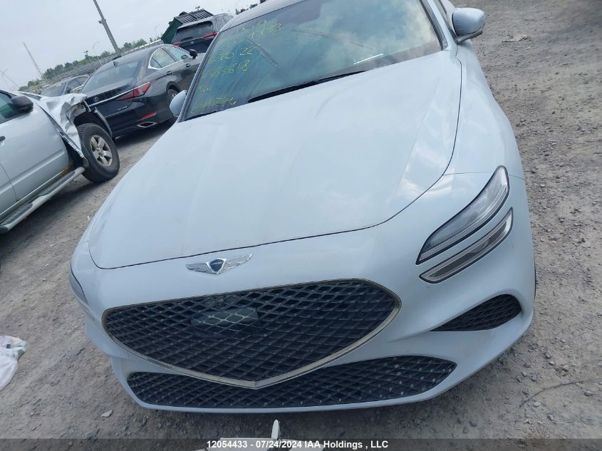 2022 Genesis G70 Sport Advanced/Sport Prestige VIN: KMTG54TE5NU083618 Lot: 12054433