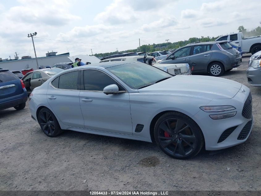 2022 Genesis G70 Sport Advanced/Sport Prestige VIN: KMTG54TE5NU083618 Lot: 12054433