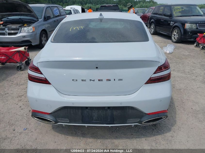 2022 Genesis G70 Sport Advanced/Sport Prestige VIN: KMTG54TE5NU083618 Lot: 12054433