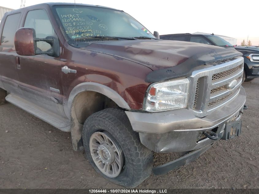 1FTSW21P85EC85281 2005 Ford F250 Super Duty