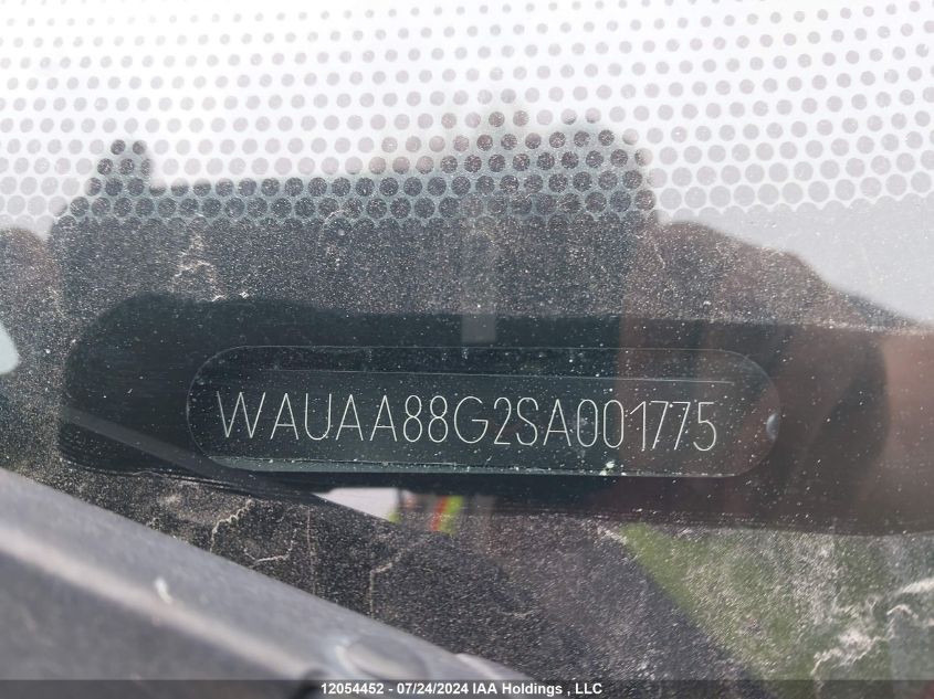 1995 Audi Cabriolet VIN: WAUAA88G2SA001775 Lot: 12054452