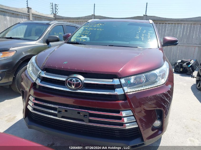 2019 Toyota Highlander Xle VIN: 5TDJZRFH0KS985590 Lot: 12054501