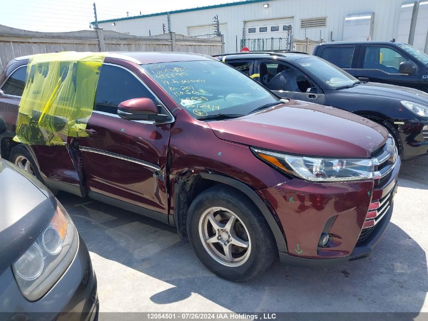 2019 Toyota Highlander Xle VIN: 5TDJZRFH0KS985590 Lot: 12054501