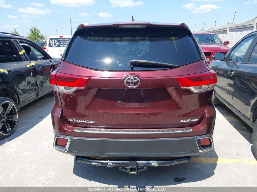 2019 Toyota Highlander Xle VIN: 5TDJZRFH0KS985590 Lot: 12054501