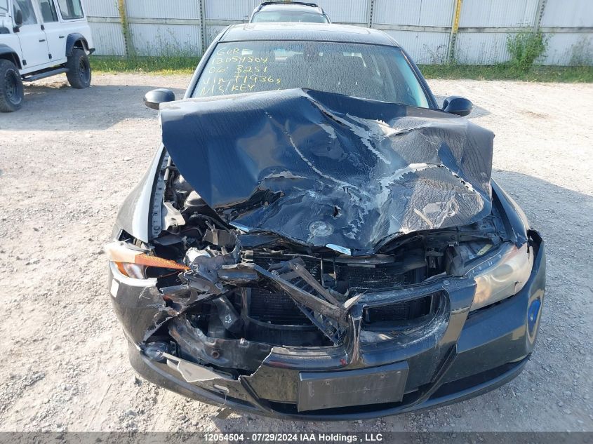 2006 BMW 3 Series VIN: WBAVB13556PT19369 Lot: 12054504