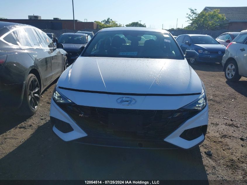 2023 Hyundai Elantra N Line Unlimited Dct VIN: KMHLR4AFXPU518516 Lot: 12054514