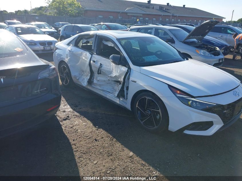 2023 Hyundai Elantra N Line Unlimited Dct VIN: KMHLR4AFXPU518516 Lot: 12054514