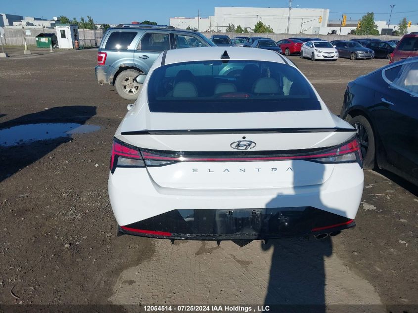 2023 Hyundai Elantra N Line Unlimited Dct VIN: KMHLR4AFXPU518516 Lot: 12054514