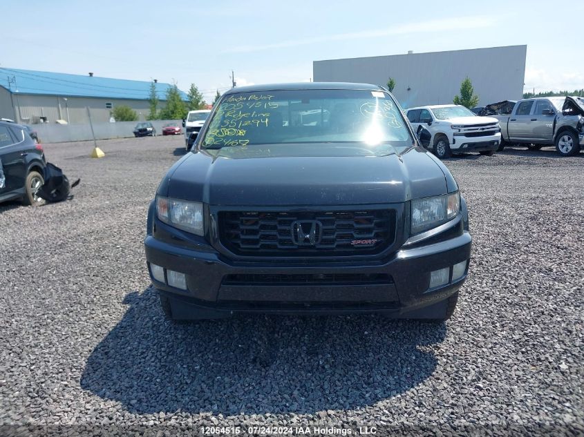 2012 Honda Ridgeline VIN: 5FPYK1F76CB551294 Lot: 12054515
