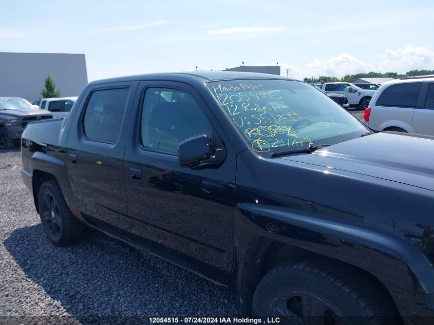 2012 Honda Ridgeline VIN: 5FPYK1F76CB551294 Lot: 12054515