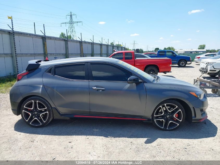 2022 Hyundai Veloster N VIN: KMHT36AH7NU012492 Lot: 12054518