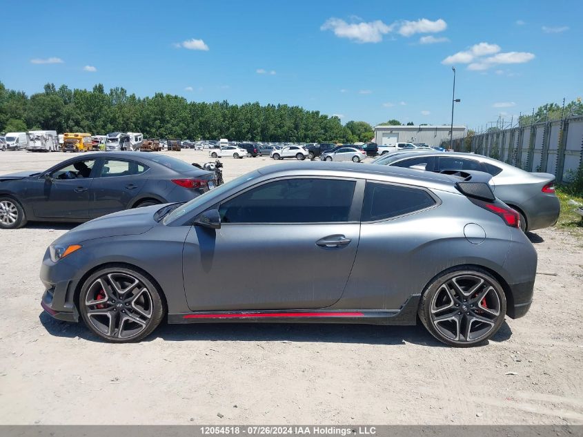 2022 Hyundai Veloster N VIN: KMHT36AH7NU012492 Lot: 12054518