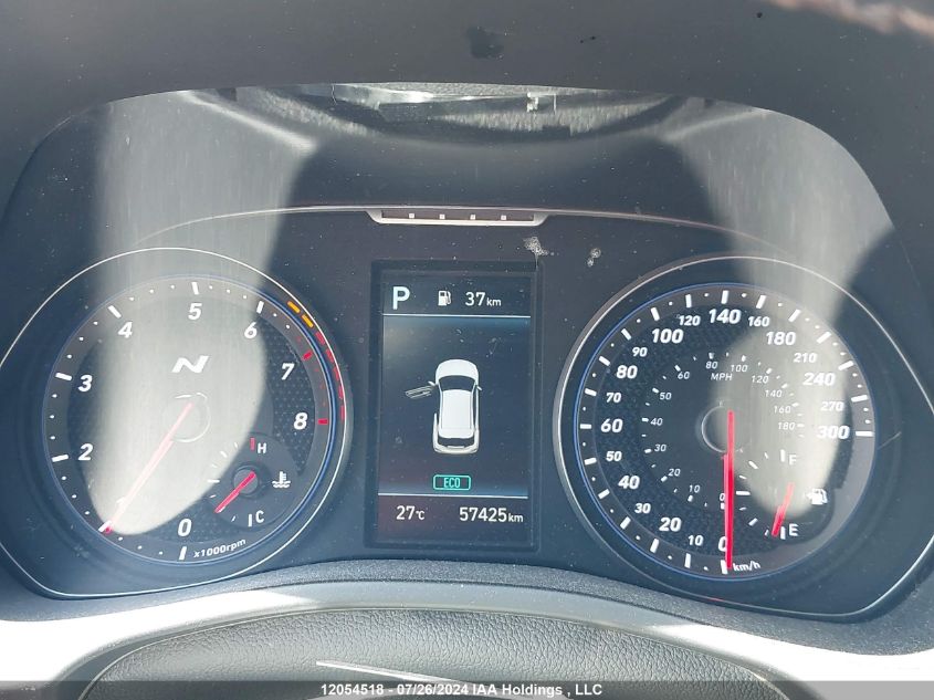 2022 Hyundai Veloster N VIN: KMHT36AH7NU012492 Lot: 12054518