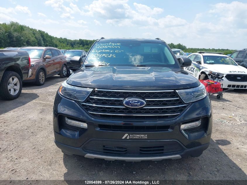 2021 Ford Explorer Xlt VIN: 1FMSK8DH4MGB47285 Lot: 12054599