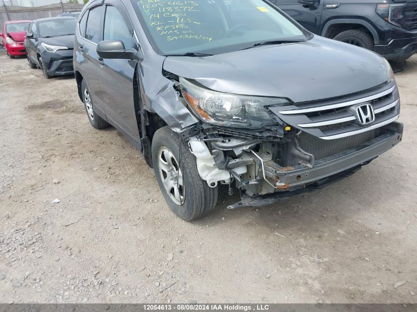 2014 Honda Cr-V Lx VIN: 2HKRM4H36EH118372 Lot: 12054613