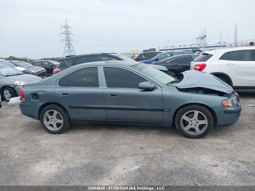 2002 Volvo S60 VIN: YV1RS61R222190872 Lot: 12054634