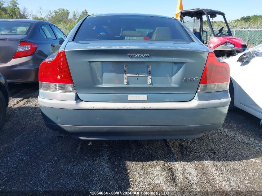 2002 Volvo S60 VIN: YV1RS61R222190872 Lot: 12054634