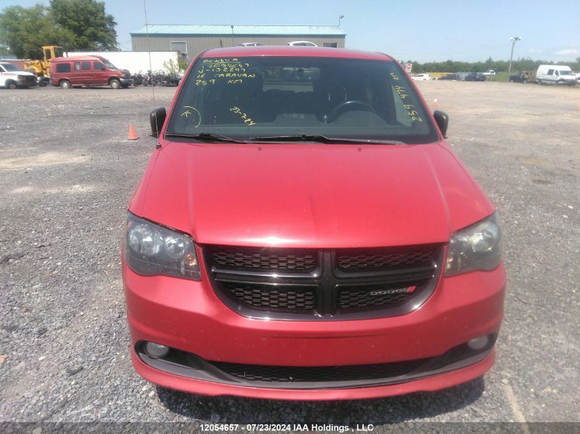 2016 Dodge Grand Caravan Se/Sxt VIN: 2C4RDGBG7GR132297 Lot: 12054657