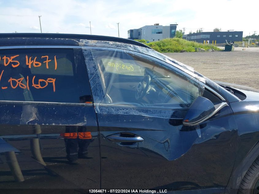 2022 Hyundai Tucson Luxury Hybrid Awd VIN: KM8JCCA15NU081609 Lot: 12054671