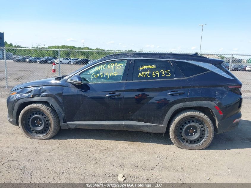 2022 Hyundai Tucson Luxury Hybrid Awd VIN: KM8JCCA15NU081609 Lot: 12054671