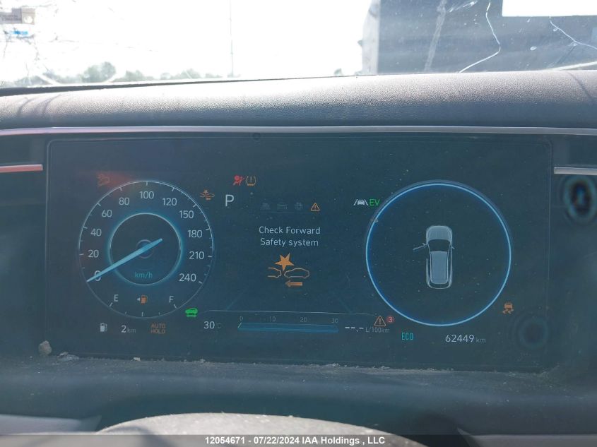 2022 Hyundai Tucson Luxury Hybrid Awd VIN: KM8JCCA15NU081609 Lot: 12054671