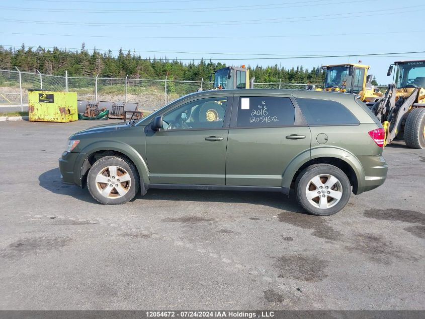 2016 Dodge Journey Se VIN: 3C4PDCAB3GT192760 Lot: 12054672