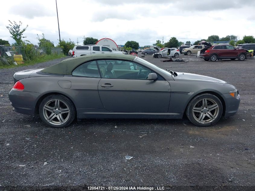 2004 BMW 6 Series VIN: WBAEK73424B320287 Lot: 12054721