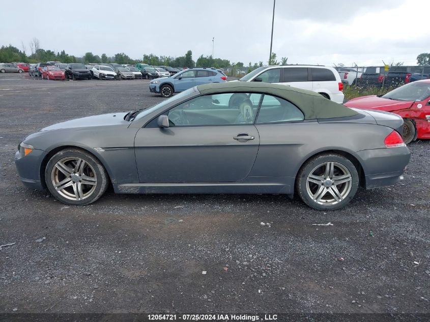 2004 BMW 6 Series VIN: WBAEK73424B320287 Lot: 12054721