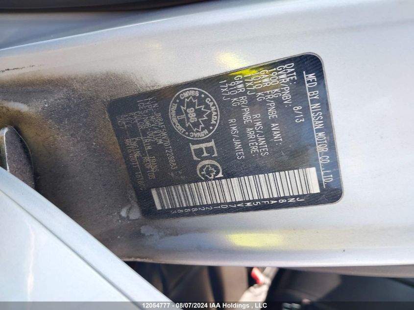 2013 Nissan Juke VIN: JN8AF5MV7DT228883 Lot: 12054777