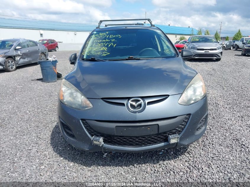 2012 Mazda Mazda2 VIN: JM1DE1KY9C0138474 Lot: 12054803