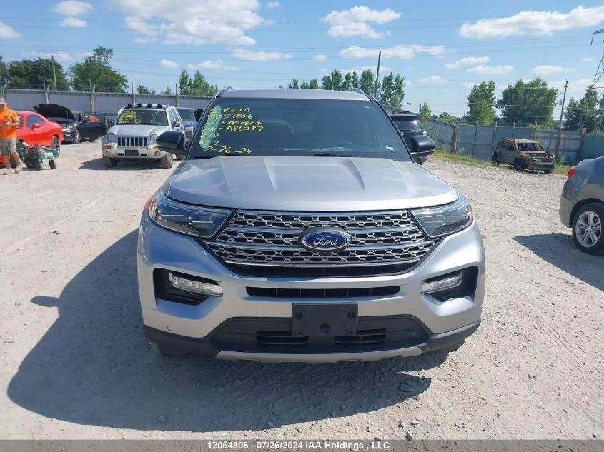 2022 Ford Explorer Limited VIN: 1FMSK8FH3NGA86087 Lot: 12054806