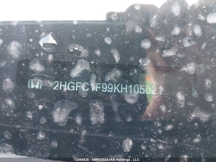 2019 Honda Civic VIN: 2HGFC1F99KH105021 Lot: 12054828