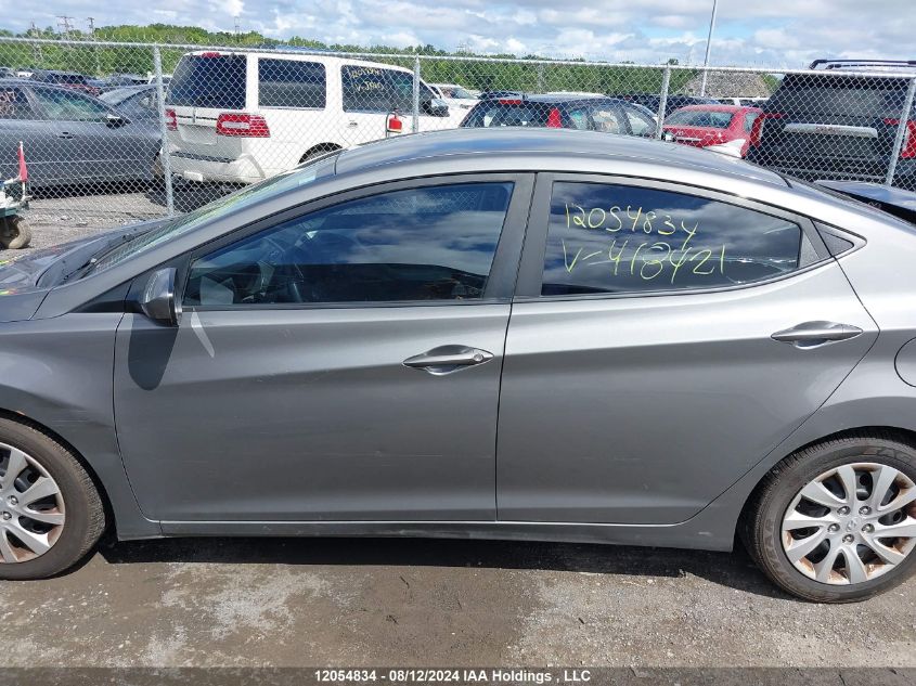 2013 Hyundai Elantra Gl VIN: 5NPDH4AE2DH418421 Lot: 12054834