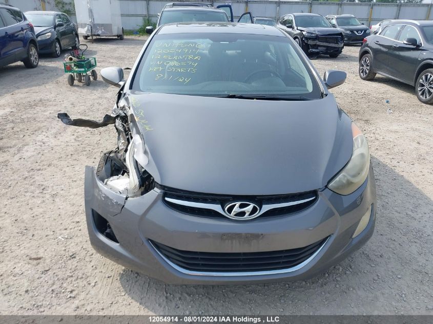 2012 Hyundai Elantra Gls/Limited VIN: 5NPDH4AE0CH086574 Lot: 12054914