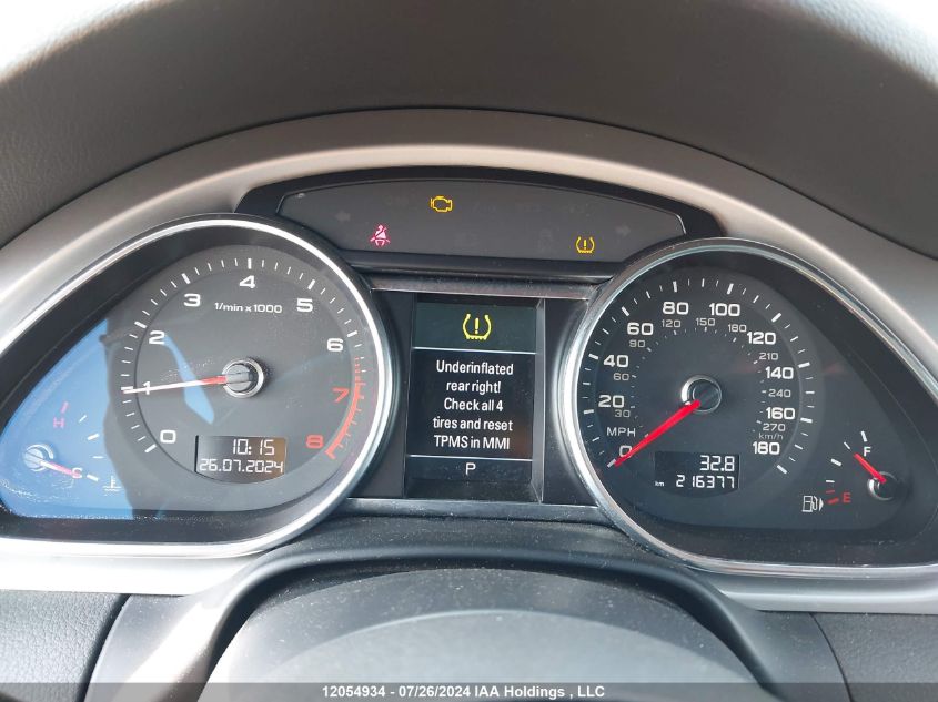 2013 Audi Q7 3.0T S Line Prestige VIN: WA1DGBFE4DD009093 Lot: 12054934