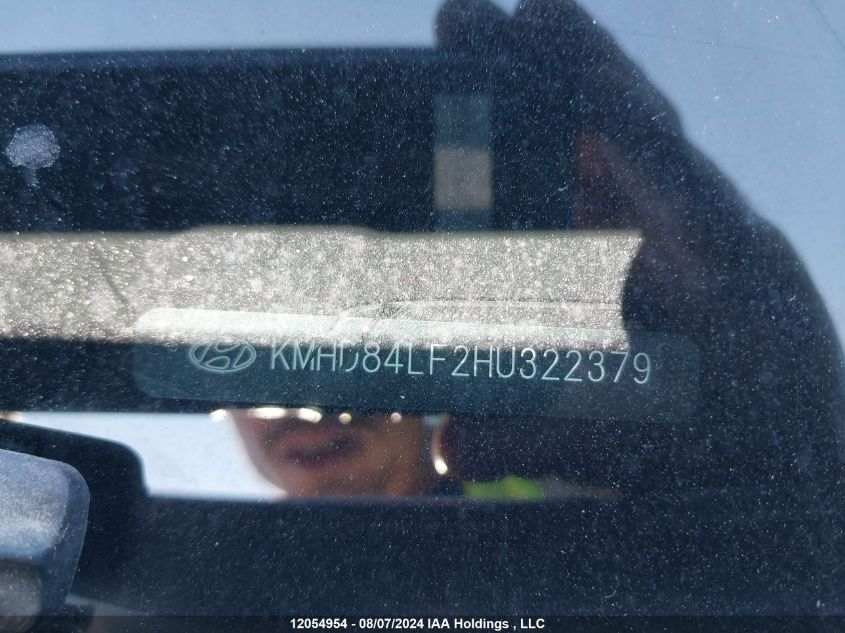 2017 Hyundai Elantra Gl VIN: KMHD84LF2HU322379 Lot: 12054954