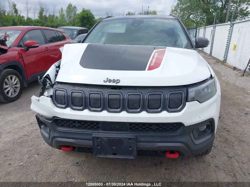 2022 Jeep Compass VIN: 3C4NJDDB3NT118706 Lot: 12055003